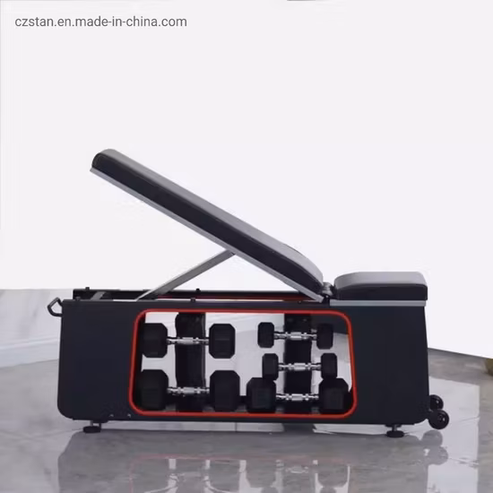 역도 조정 가능한 벤치 프레스 스툴 덤벨 보관 싯업 디클라인 벤치